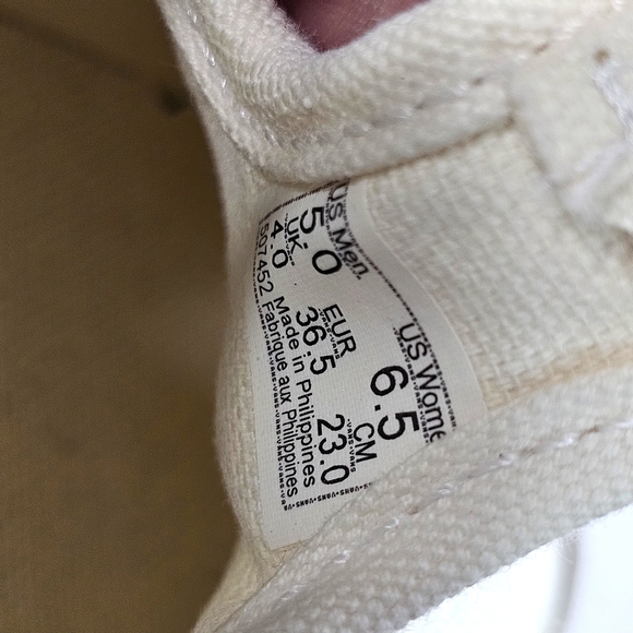 Vans Off-White Canvas Buckle Sneakers - Picture 10 of 12